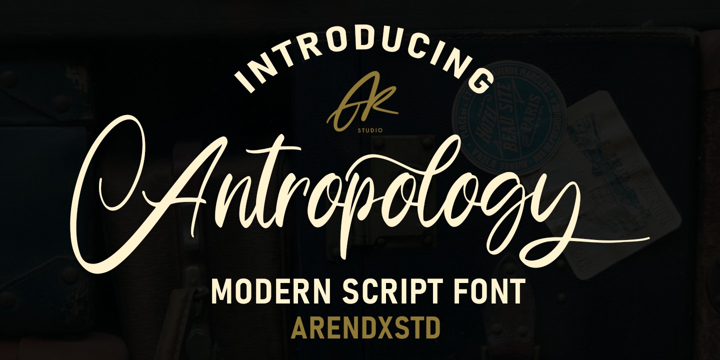 Schriftart Anthropology